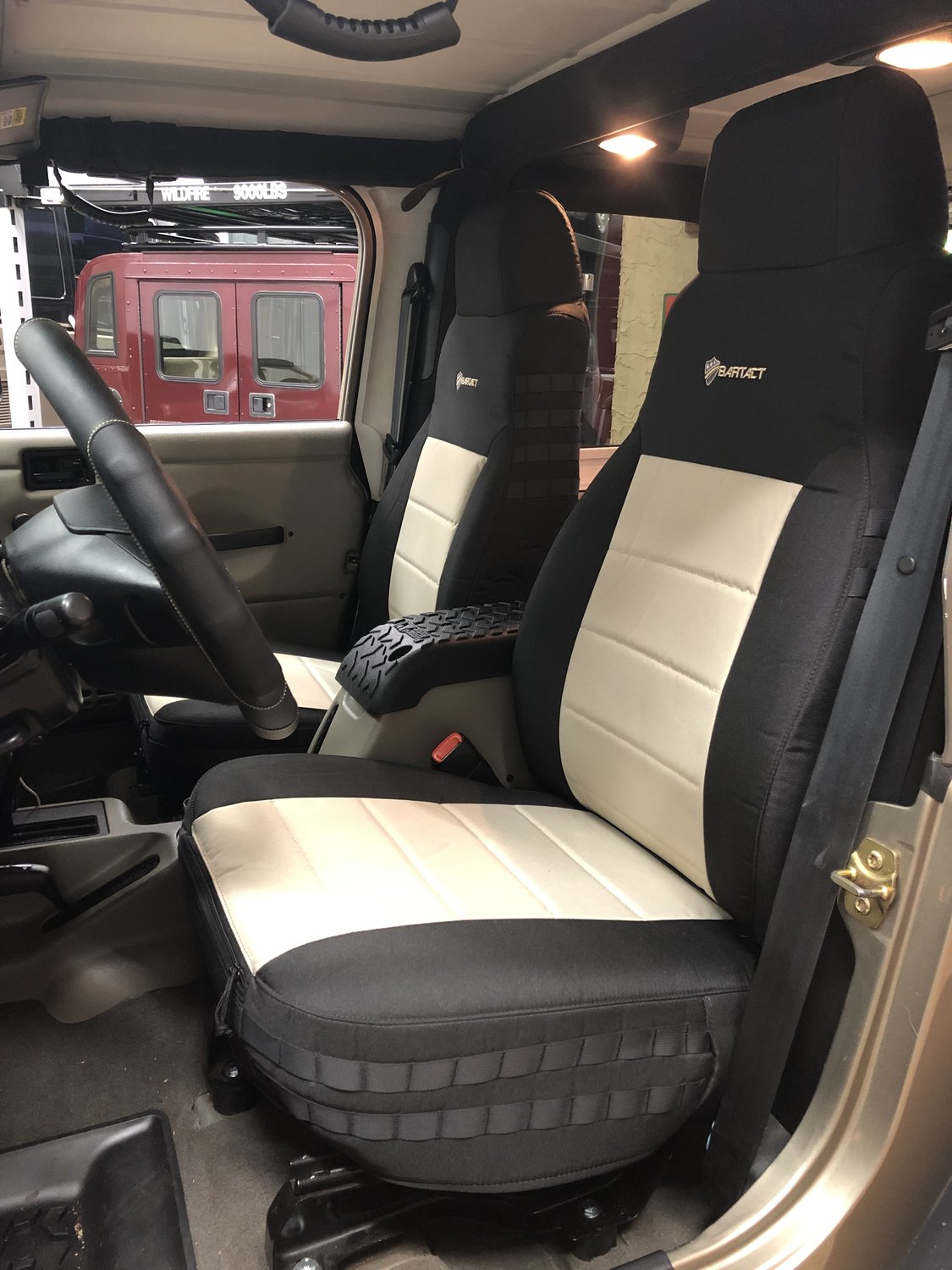 Bartact MilSpec Super Front Seat Covers for 0306 Jeep Wrangler TJ